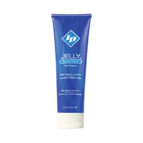 ID Lubricants Jelly Water Based Personal Lubricant Travel Tube Blue, 4 Fl Oz