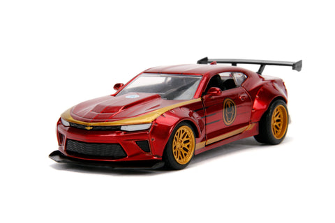 Jada Toys Metals Die-Cast Avengers 2016 Chevy Camaro, 1:32 Scale Die-Cast Vehicle Red, Red and Yellow