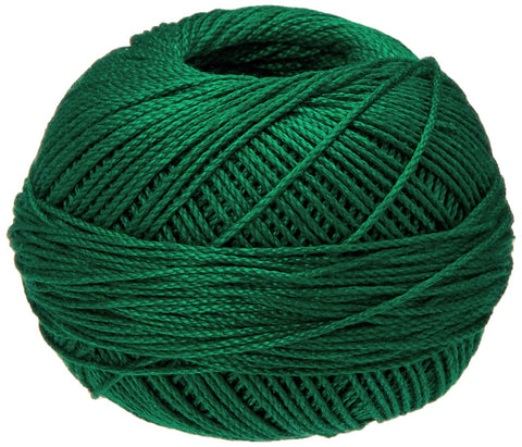 Handy Hands Lizbeth Egyptian Cotton Crochet Thread, Tatting Thread, and Knitting Thread Size 3 (50 Grams 120 Yards) – HH03638, Christmas Green