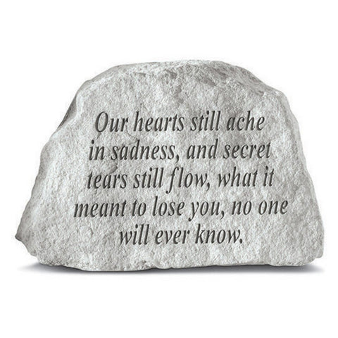Kay Berry 78120 Our Hearts Still Ache… Memorial Garden Stone, Multicolor