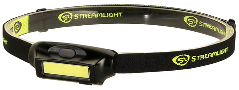 Streamlight 61702 Bandit 180-Lumen USB Rechargeable LED Headlamp with Elastic Head Strap, Clip, and USB Cable, Black