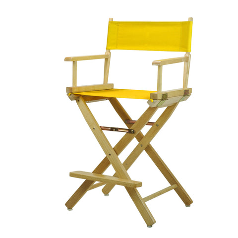 Casual Home 220-00/021-34 24" Natural Frame-Gold Canvas Director Chair Counter Height