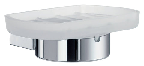 Smedbo SME, Polished Chrome AK342 Holder with Glass Soap Dish