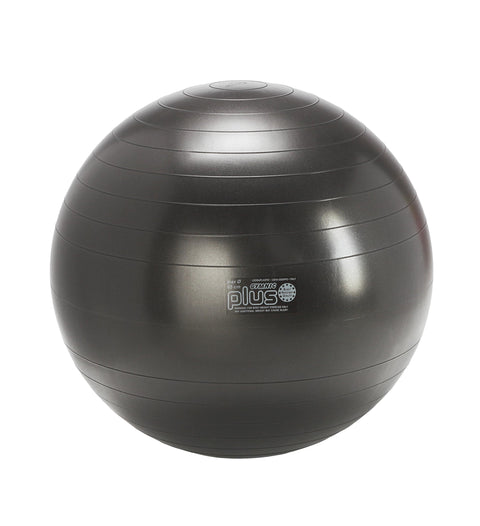 GYMNIC Plus Burst-Resistant Exercise Ball, Black (65 cm)