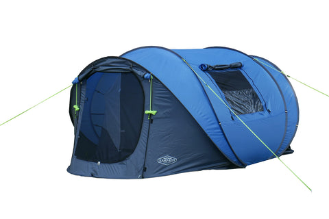 Kamp-Rite Pop Up Tunnel Tent 3 Person Easy to Set up and take Down Packable Light Weight.