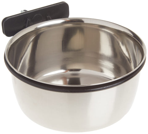 ProSelect Stainless Steel Coop Cups — Versatile Coop Cups for Pet and Animal Cages, 16-Ounce,silver