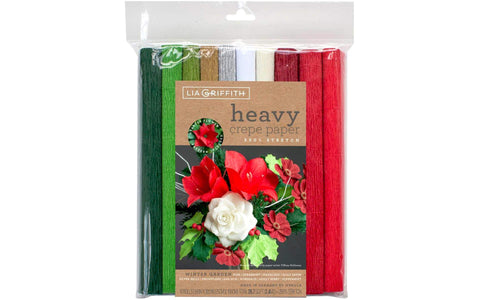 Lia Griffith Heavy Crepe Paper, Winter Garden