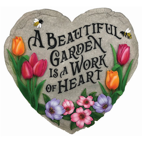 Spoontiques - Garden Décor - Beautiful Garden Stepping Stone - Decorative Stone for Garden
