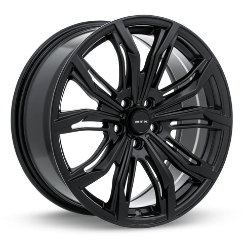 RTX BLACK WIDOW Custom Wheel - 20x9, 40 Offset, 5x112 Bolt Pattern, 66.6mm Hub - Satin Black Rim