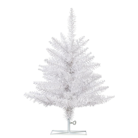 Vickerman 3' White Fir Artificial Christmas Tree Unlit, Seasonal Indoor Home Decor