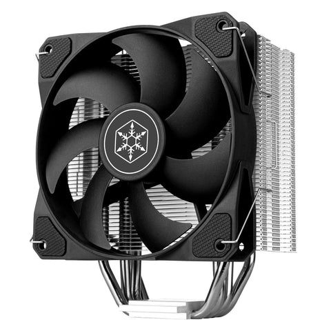 SilverStone Technology Argon V120 CPU Cooler with Four 6mm Heat Pipes for AMD AM4 / AM5 and Intel LGA 1700/1851, SST-ARV120B