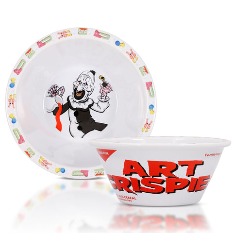Surreal Entertainment Terrifier 2 Art Crispies Ceramic Cereal Bowl For Serving Pasta, Salad, Ice Cream