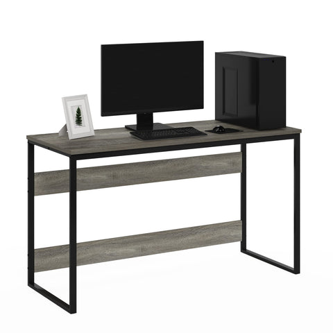 Furinno Moretti Modern Lifestyle Enhanced Study Desk 52 Inch, 52-Inch, French Oak Grey
