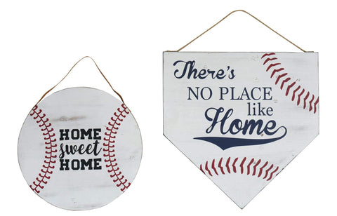 Reversible Baseball Wall Art Set of 2