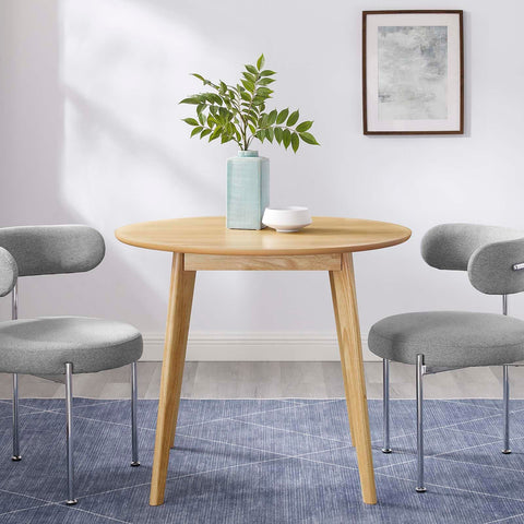 Modway EEI-3749-OAK Vision 35" Round Dining Table, Oak