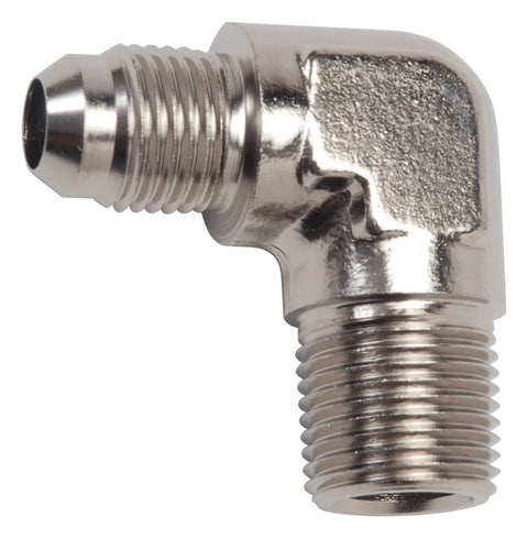 Russell 660811 -4 AN 90 Degree Flare to Pipe Adapter Fitting