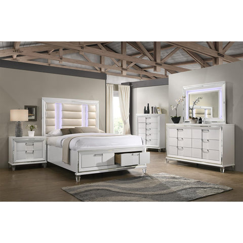 Picket House Furnishings Charlotte 2-Drawer Nightstand w/USB in White