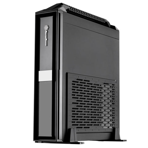 SilverStone Technology ML08B-H Mini-ITX Slim Small Form Factor Computer Case with Handle ML08B-H-x