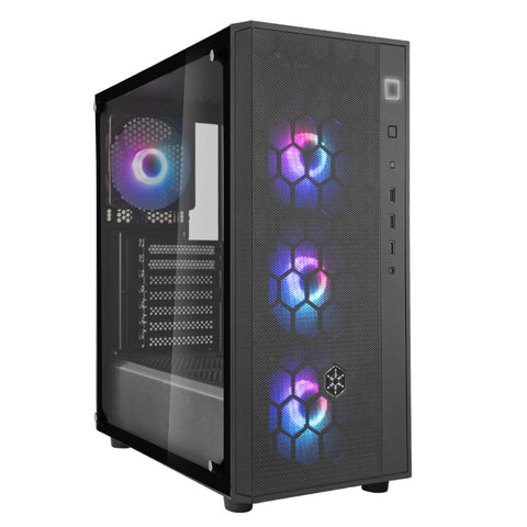 Silverstone FARA R1 PRO, Tempered Glass, mid Tower ATX Chassis with ARGB, SST-FAR1B-PRO