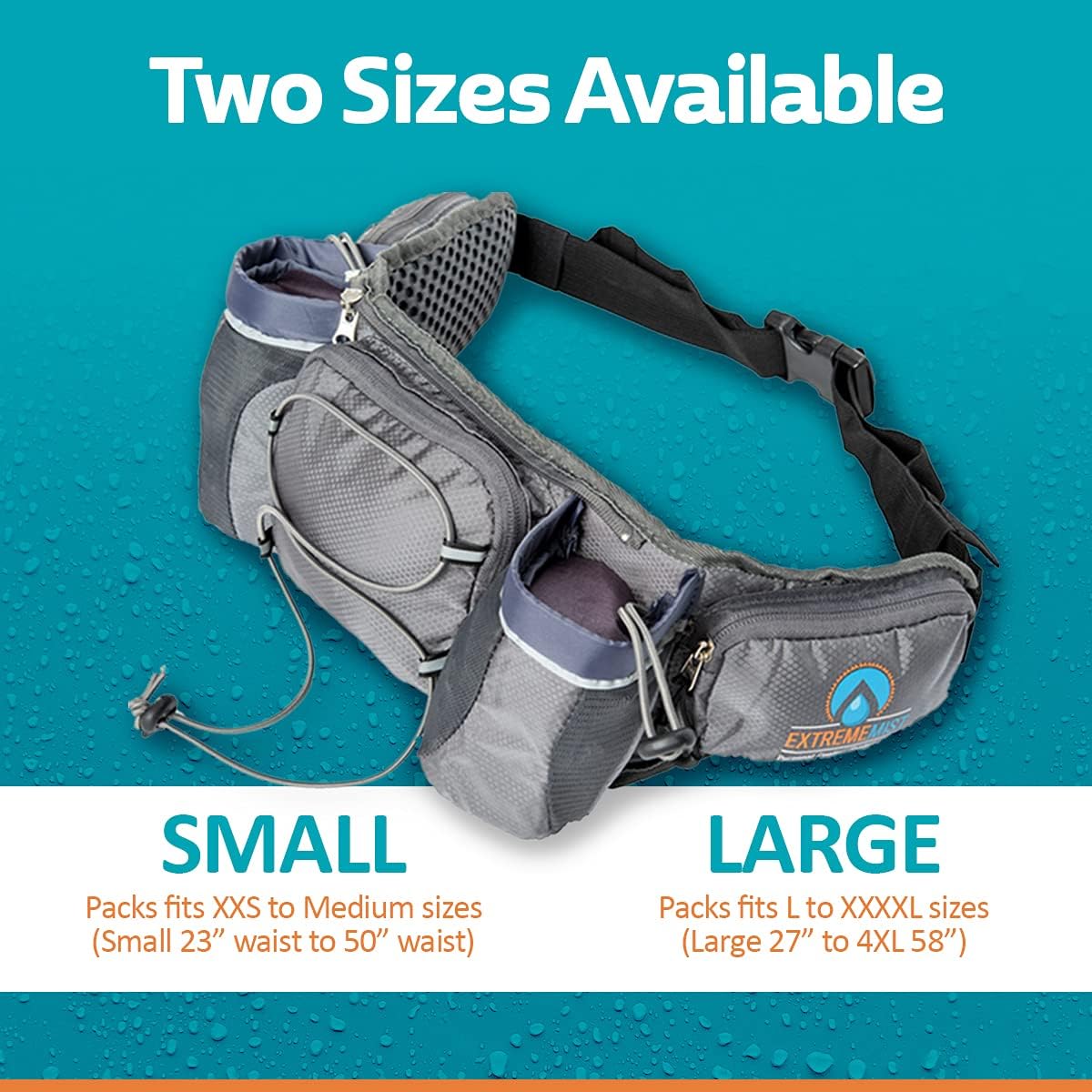 Detachable Hydration Waist Pack (Large) Blue