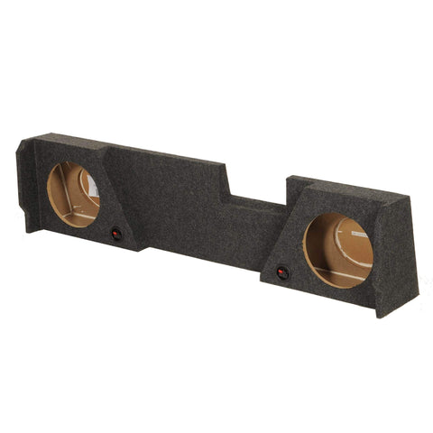 Q Power GMC122014DCAB Dual 12" Subwoofer Enclosure for 2014-2016 GMC Sierra and Chevy Silverado Double Cab Trucks