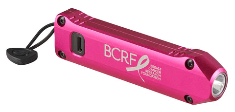 Streamlight 88824 Wedge XT 500-Lumen 1,900-Candela Flat Everyday Carry Flashlight, Includes USB-Cable and Pocket Lanyard, Pink BCRF Edition