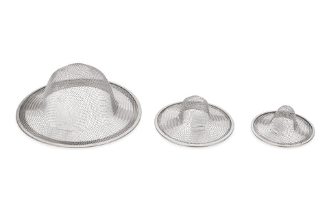 Camco Sink and Shower Drain Strainers | Designed to Keep Food and Hair Out of Plumbing | 3-Pack (42273)