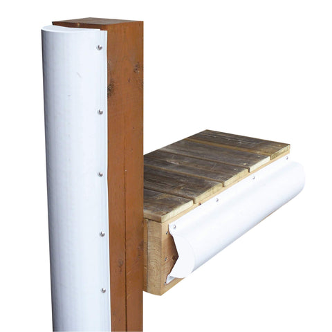 Dock Edge + Inc. PVC Piling Bumper (White, 6-Feet)