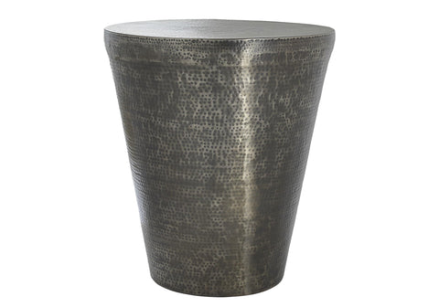 Monarch Specialties Accent Table - 22" H/Silver Grey Iron Metal Drum End
