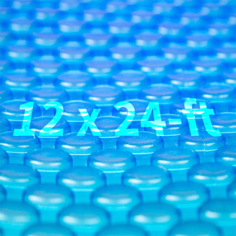 Blue Wave NS405 12-mil Solar Blanket for Rectangular In-Ground Pools, 12-ft x 24-ft, Blue