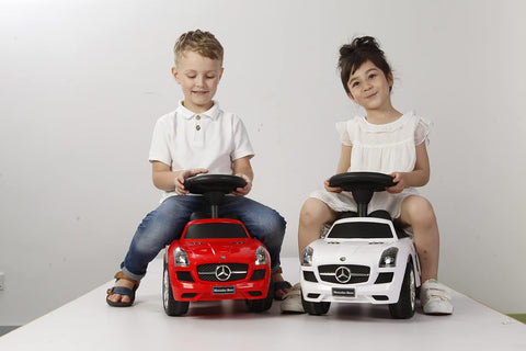 Best Ride On Cars Mercedes Benz push Car, White | Horn, Music, Age 3-6