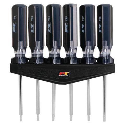 Performance Tool W80006 6-Piece Professional Star Driver Set with Rack