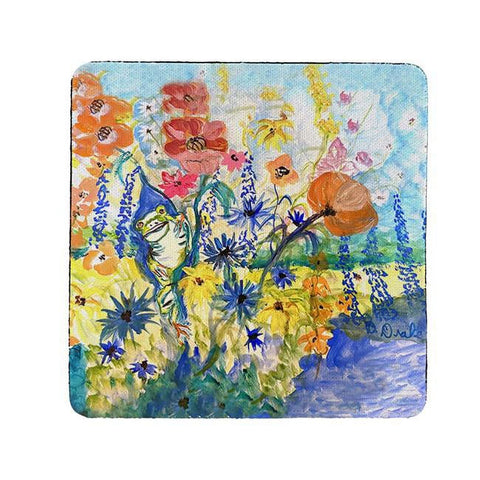 Betsy Drake CT1418 Frog & Garden Coaster - Set of 4