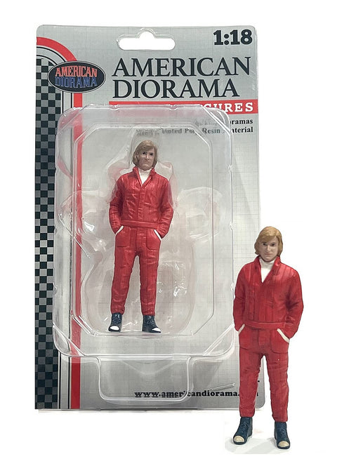 American Diorama Racing Legend 1970s Theme (Figure A) for 1/18 Scale Model car Display AD-76351