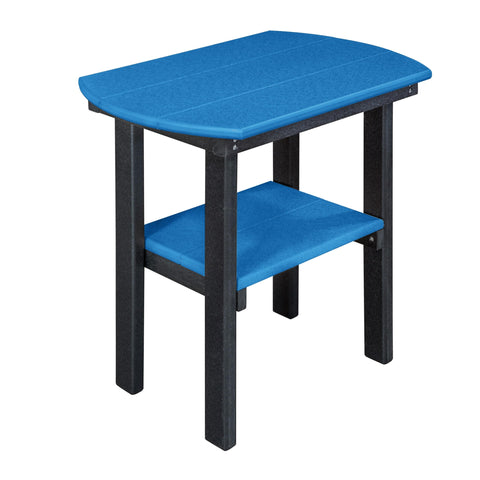 American Furniture Classics Model 516ARW Fan Back Balcony Glider in Aruba Blue with a White Base Made in the USA