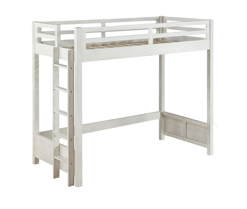 Acme Celerina Twin Loft Bed in Weathered White