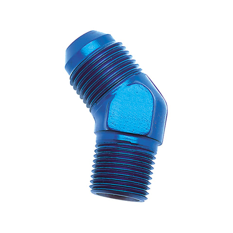 SpeedFX Adapter Fitting 560423BK, 45 Degree, 4AN x 1/8 Inch NPTF, Anodized, Black, Aluminum, Single