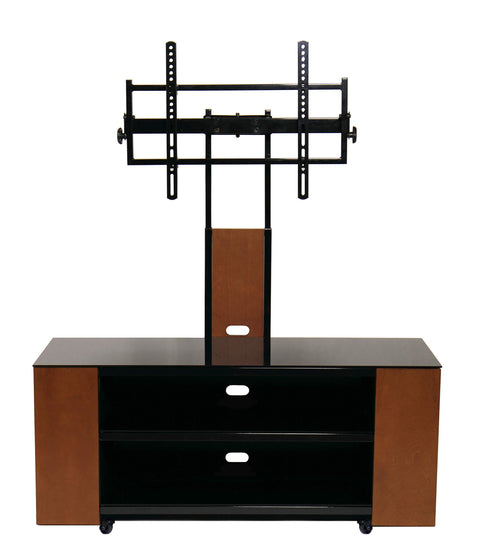 TransDeco TV Stand with DVD CD Cabinet & Wheel for Up to 90" TV TD987DB