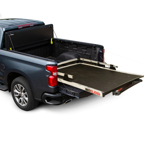 Bedslide 2000 Heavy-Duty Sliding Truck Bed Organizer, 75 x 48-Inch, Capacity 2000 lbs., Truck Bed Storage Tray, Silver