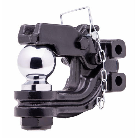 HUSKY TOWING 33258 HUSKY 2-5/16' PINTLE COMBO 20K/10T, Combo With 2-5/16 Inch Ball; Use With Husky Adjustable Ball Mount System; Hook Rating 20000 Pounds Gross Trailer Weight; Black