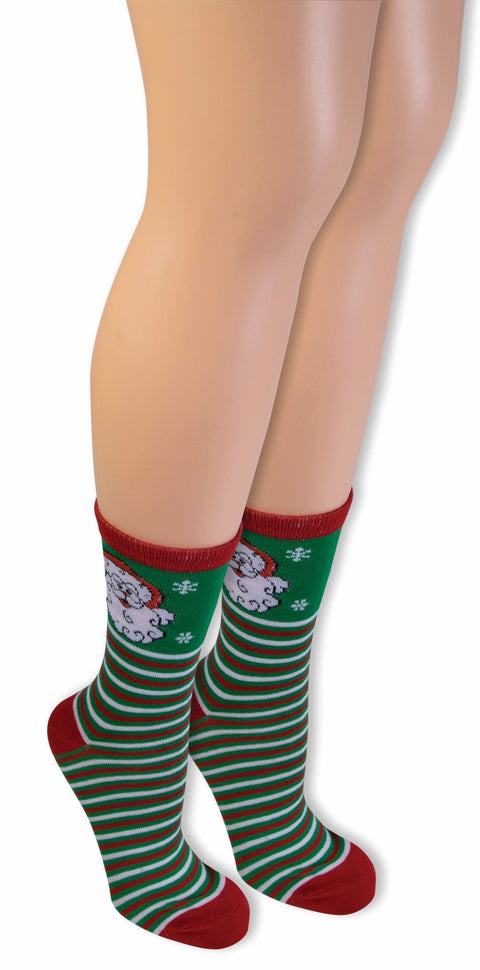 Forum Novelties womens Forum Ugly Christmas Christmas Ankle Socks, Santa, One Size US