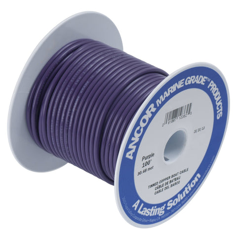 Ancor 182703 Marine Grade Electrical Primary Tinned Copper Boat Wiring (16-Gauge, Purple, 25-Feet)