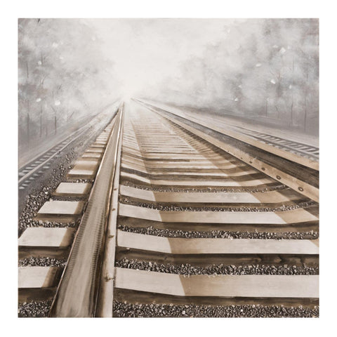 Yosemite 'Vanishing into the Distance II' Fabric Canvas Painting in Multi-Color