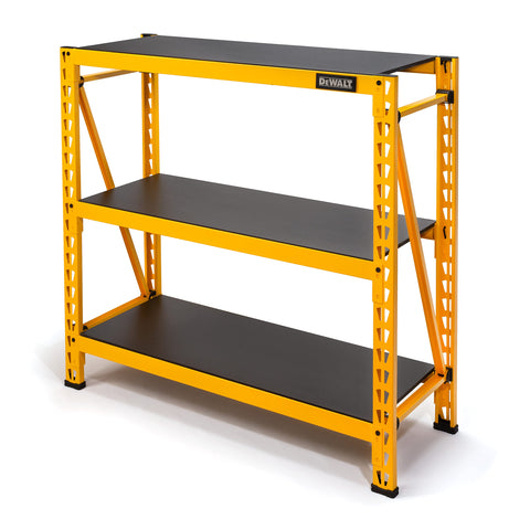 DEWALT 4-Foot Tall, 3-Shelf Industrial Workshop/Garage Storage Rack, Total Capacity: 4,500 lbs.