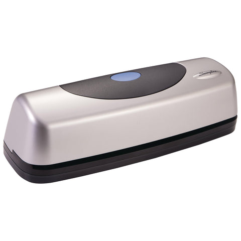 Swingline Electric Hole Puncher 3 Hole, 15 Sheet Capacity Three Hole Punch 3 Ring, Black & Silver (74515)