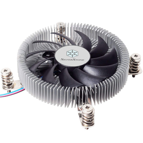 Silverstone Technology SST-NT07-115X-USA LGA1150/1151/1155/1156/1200 CPU Cooler Low Profile 23mm Tall for 65W TDP Support with 80mm PWM Fan SST-NT07-115X