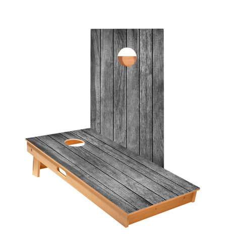 Skip's Garage Dark Large Panel Wood Cornhole Boards - Includes (2) Boards (Resin Bags) + NO Additional Accessories