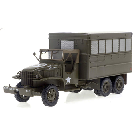 Motor city classics 1:43 Scale Military Diecast Collectible | CCKW 353 6x6 2-1/2 Ton Truck with Communications Shelter | Militaria Diecast Model 24214-41