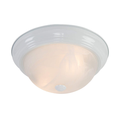 Yosemite Home Decor JK102-13WH Flushmount Series 13-Inch Incandescent, White, 11 Piece