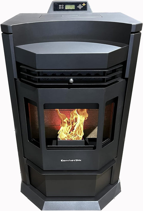 HP22-N Pellet Stove Black EPA Approved Smart Controller 80 Lb. Hopper